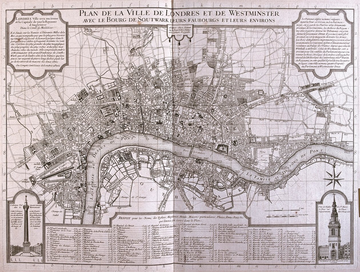 Londres y Westminster -Inglaterra - por A de Alexis Hubert Jaillot
