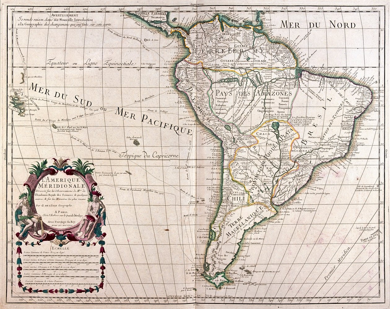 América del Sur - por A de Alexis Hubert Jaillot