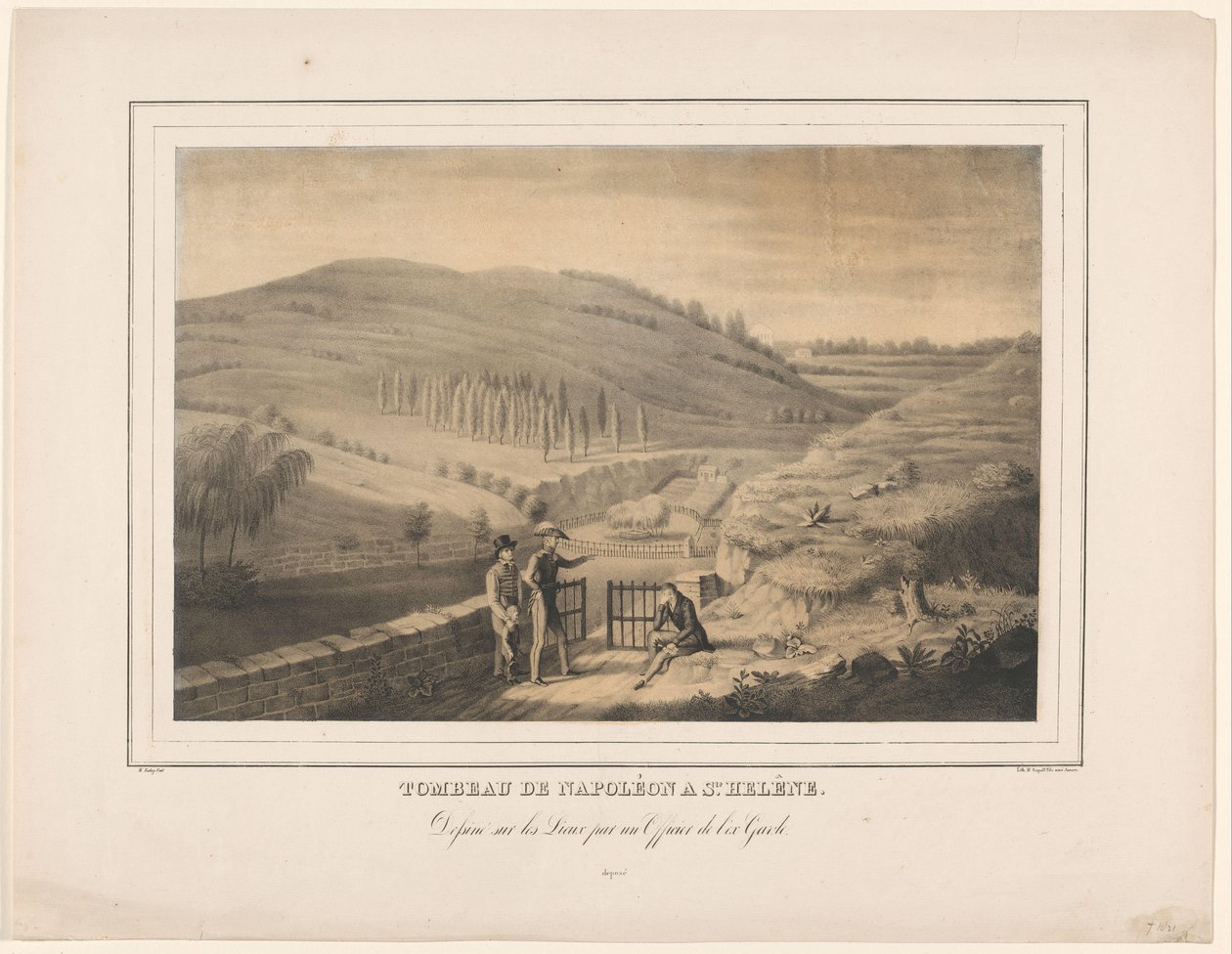 Tumba de Napoleón en Santa Elena
Tombeau de Napoléon a Ste. Helêne (título en el objeto) de Alexis Bafcop