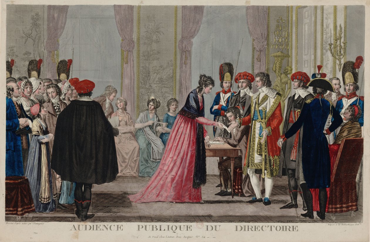 Audiencia pública del Directorio, ca 1797 de Alexis Chataignier