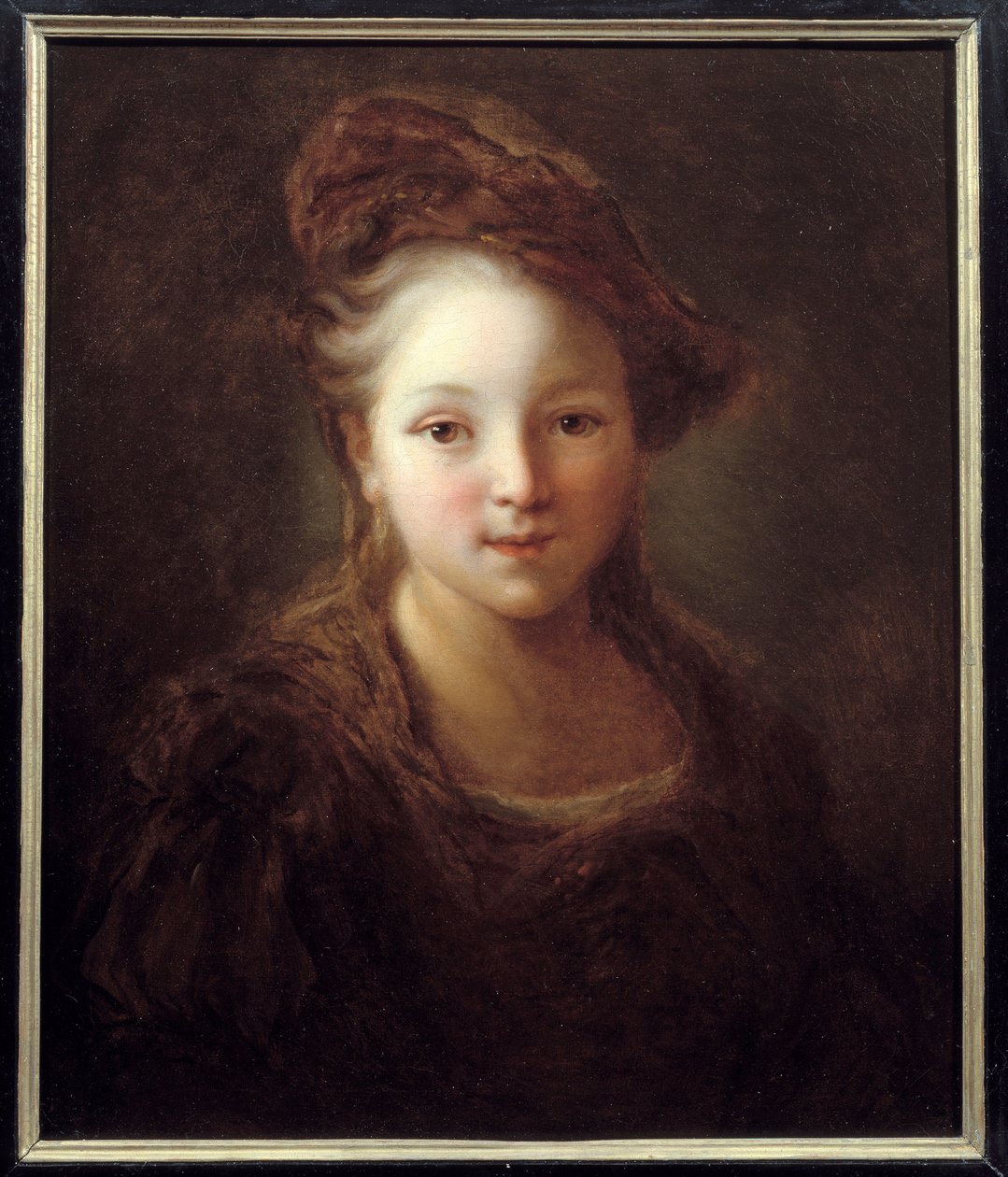Retrato de una joven. Pintura de Alexis Grimou (1680-1740), hacia 1720. Amiens, Museo de Picardía - Retrato de una joven. Pintura de Jean Alexis Grimou (1680-1740), hacia 1720. Museo de Picardía, Amiens, Francia de Alexis Grimoux