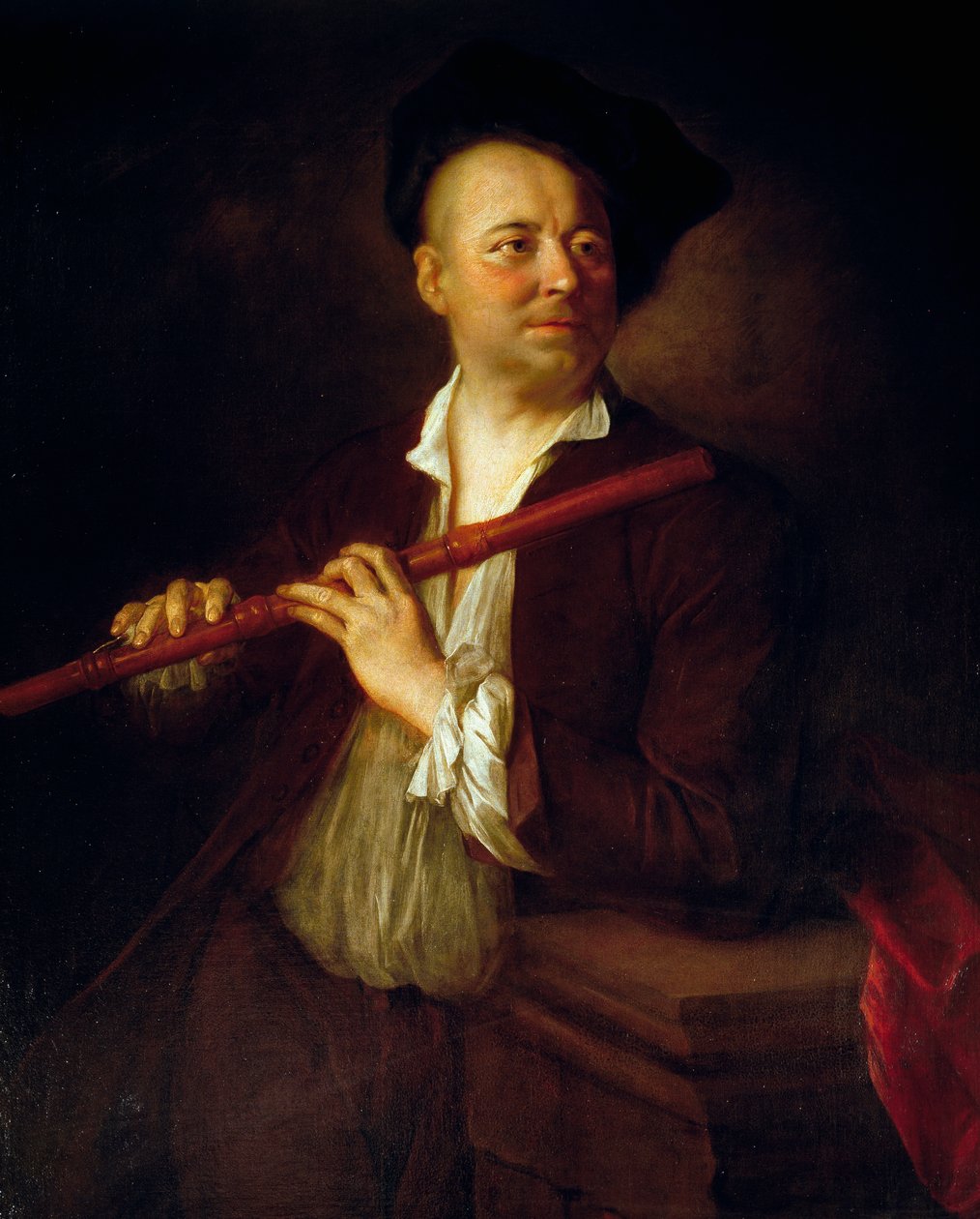 Retrato de flautista de Alexis Grimoux