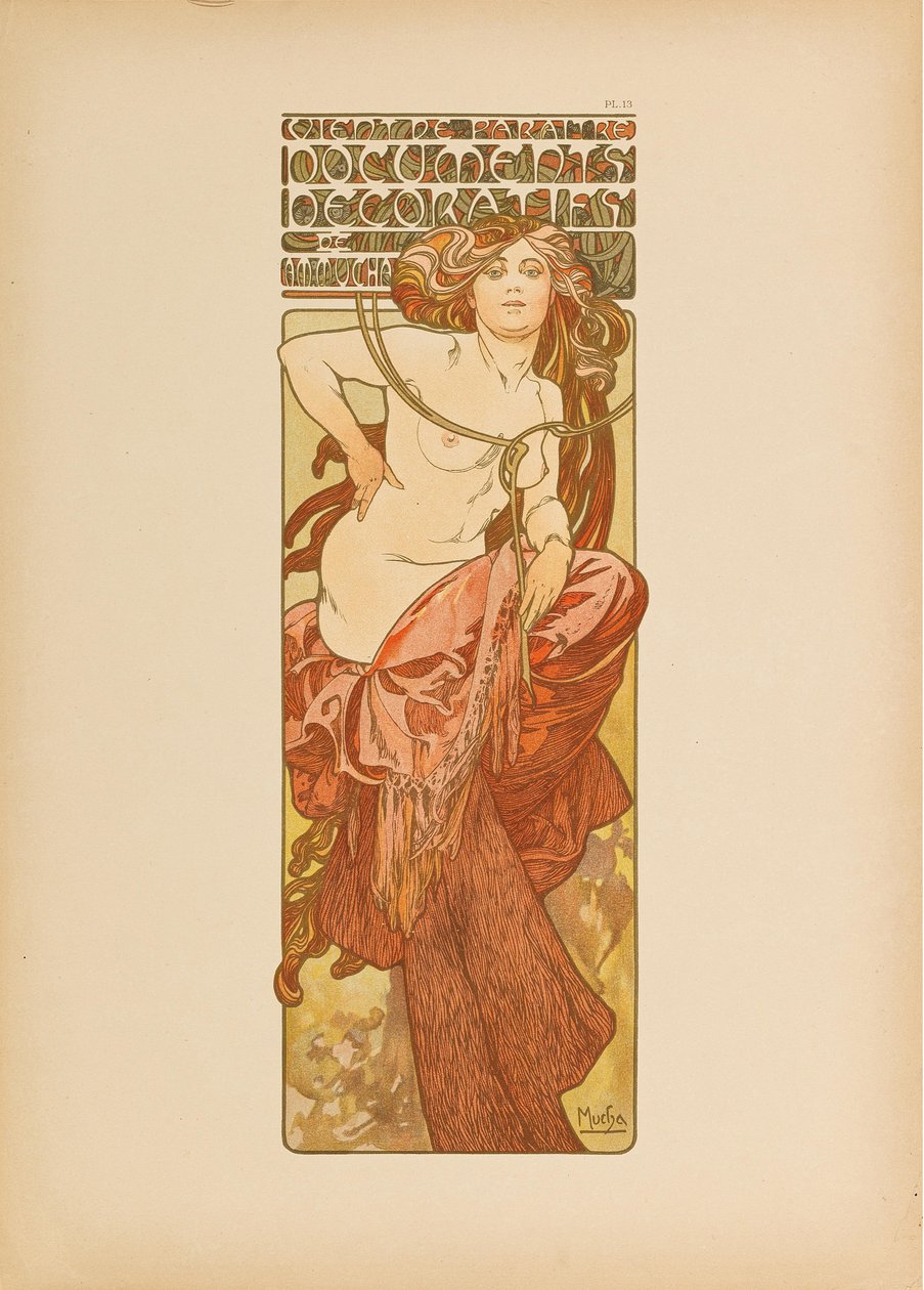 Documentos decorativos de Alfons Marie Mucha