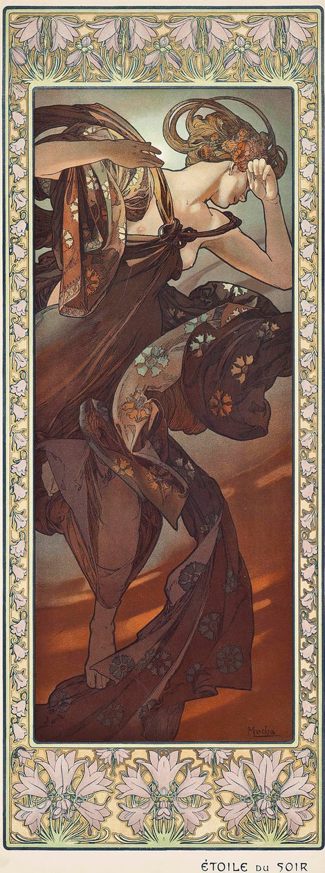 Étoile Du Soir de Alfons Marie Mucha