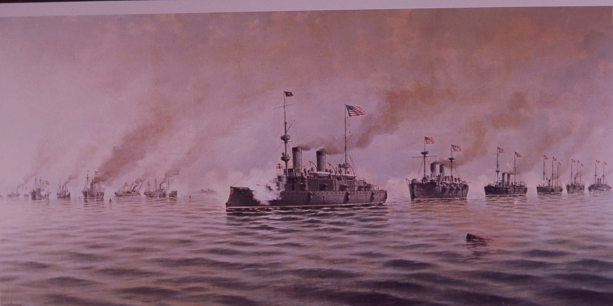 Guerra Hispanoamericana de 1898, Batalla de la Bahía de Manila de Alfonso Sanz