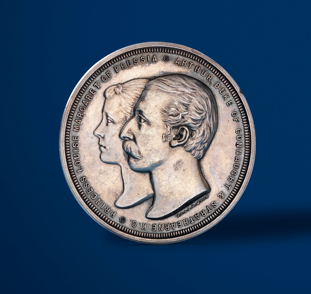 Medalla conmemorativa del matrimonio del Duque de Connaught y la Princesa Luisa de Prusia, 1879 de Alfred and Wyon, Joseph Shephard Wyon
