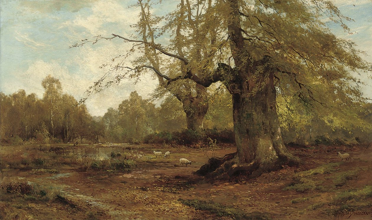 Burnham Beeches, otoño de Alfred de Breanski