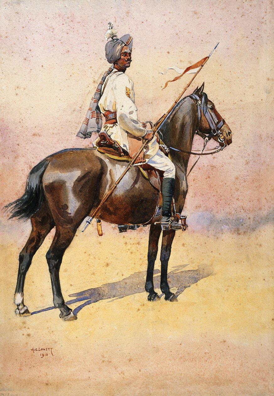 Jodphur Sardar Risala, Ratore Rajput, ilustración para 