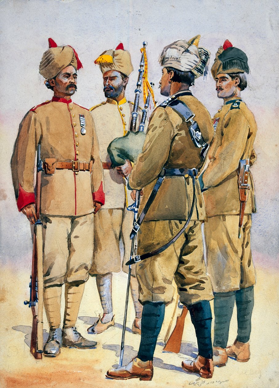 Soldados de la Fuerza Fronteriza, ilustración para 