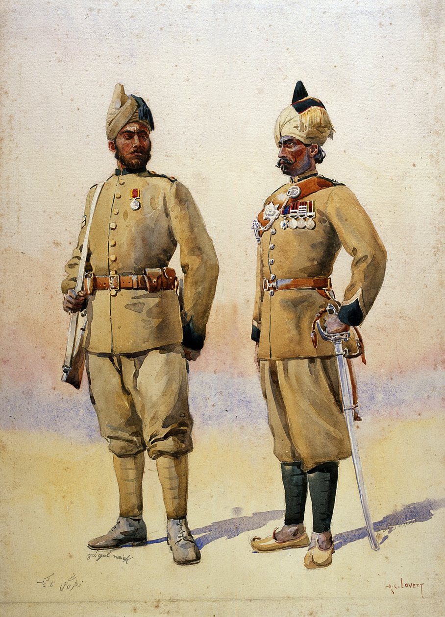 Soldados de la Fuerza Fronteriza, ilustración de 