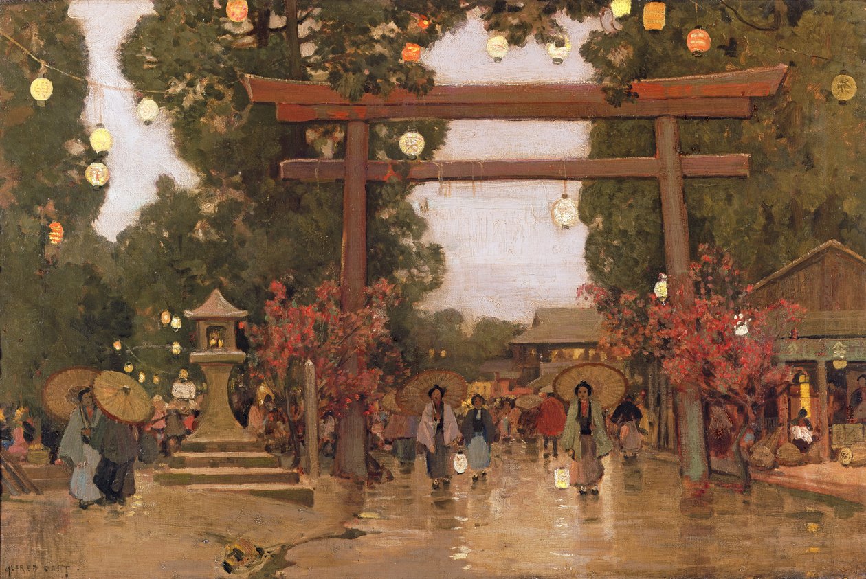 Primavera en Japón de Alfred East