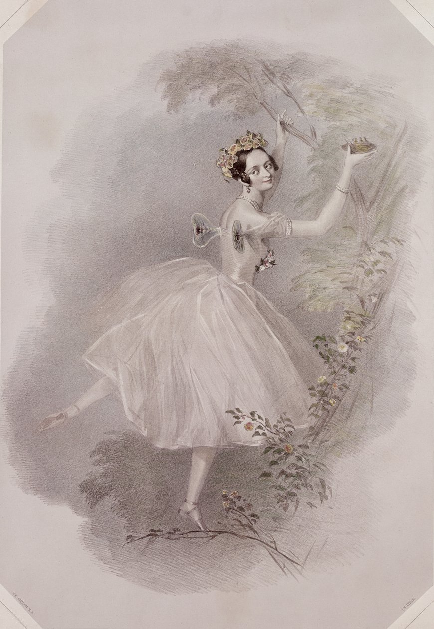 Marie Taglioni (1804-84) como la Sílfide en 
