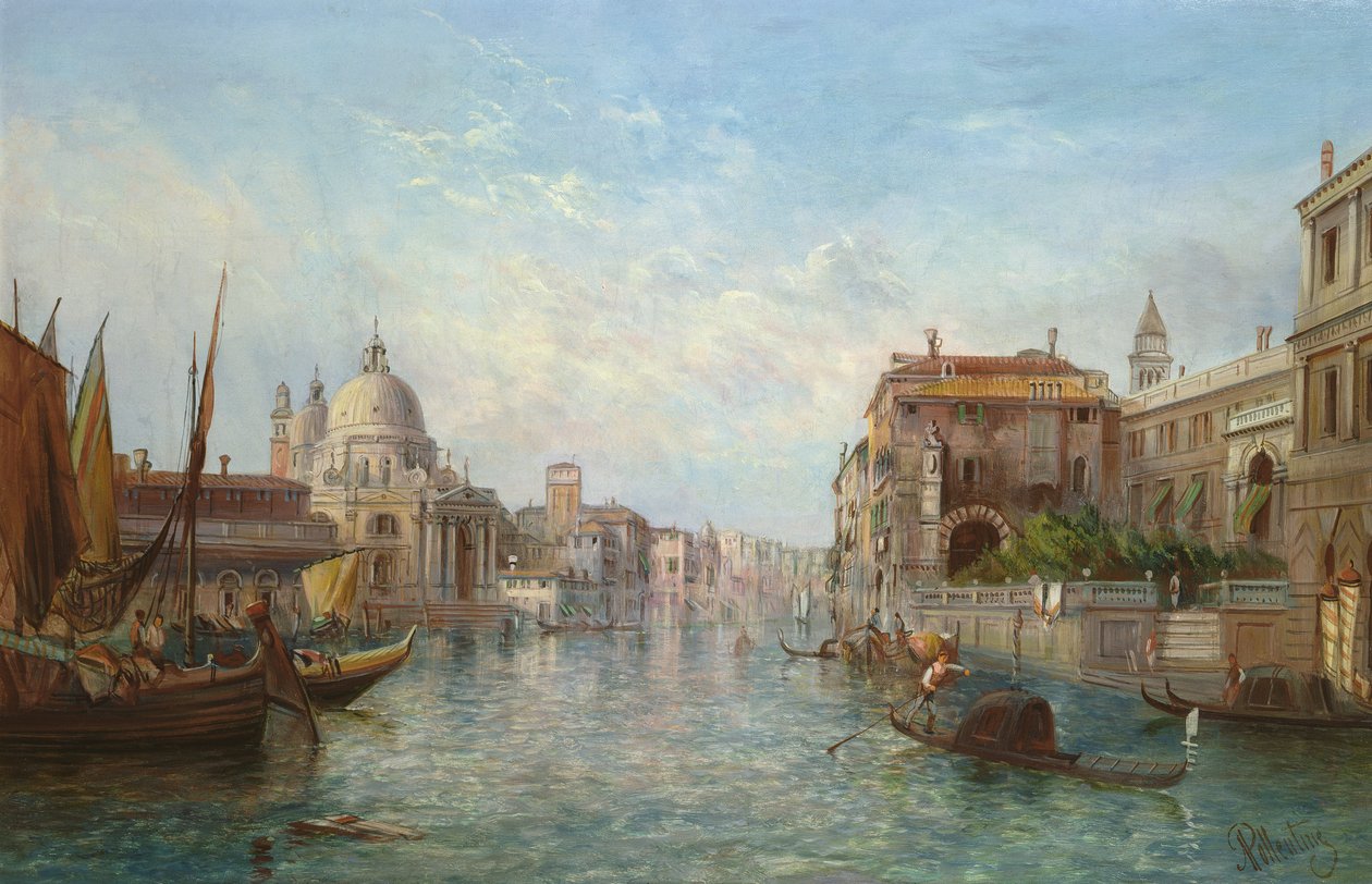 Vista del Gran Canal, Venecia de Alfred Pollentine
