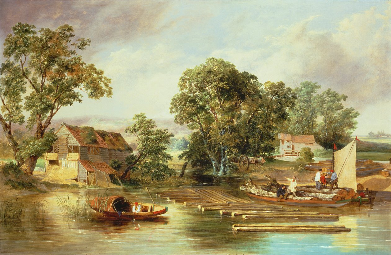 Molino de papel de Taverham, Norfolk de Alfred Priest