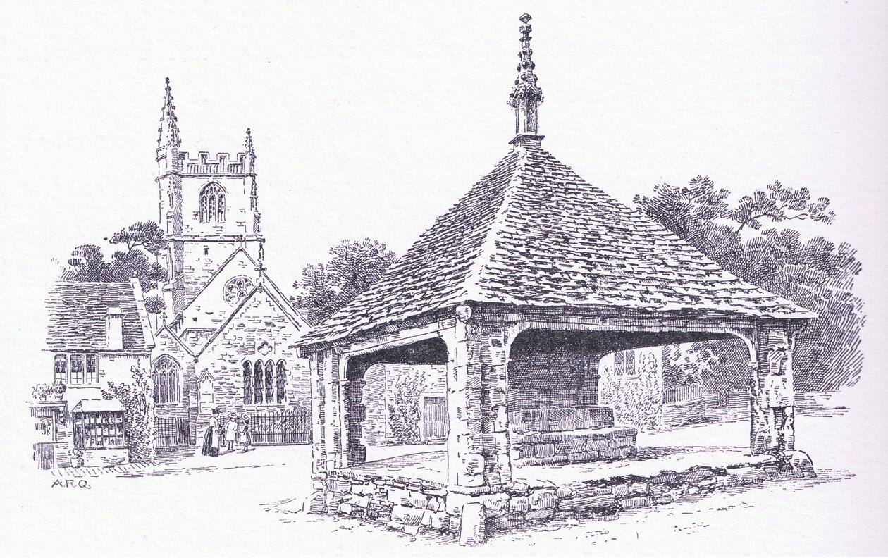 Castle Combe, Wiltshire, de The Cottages and the Village Life of Rural England publicado por Dent & Sons Limited, 1912 de Alfred Robert Quinton