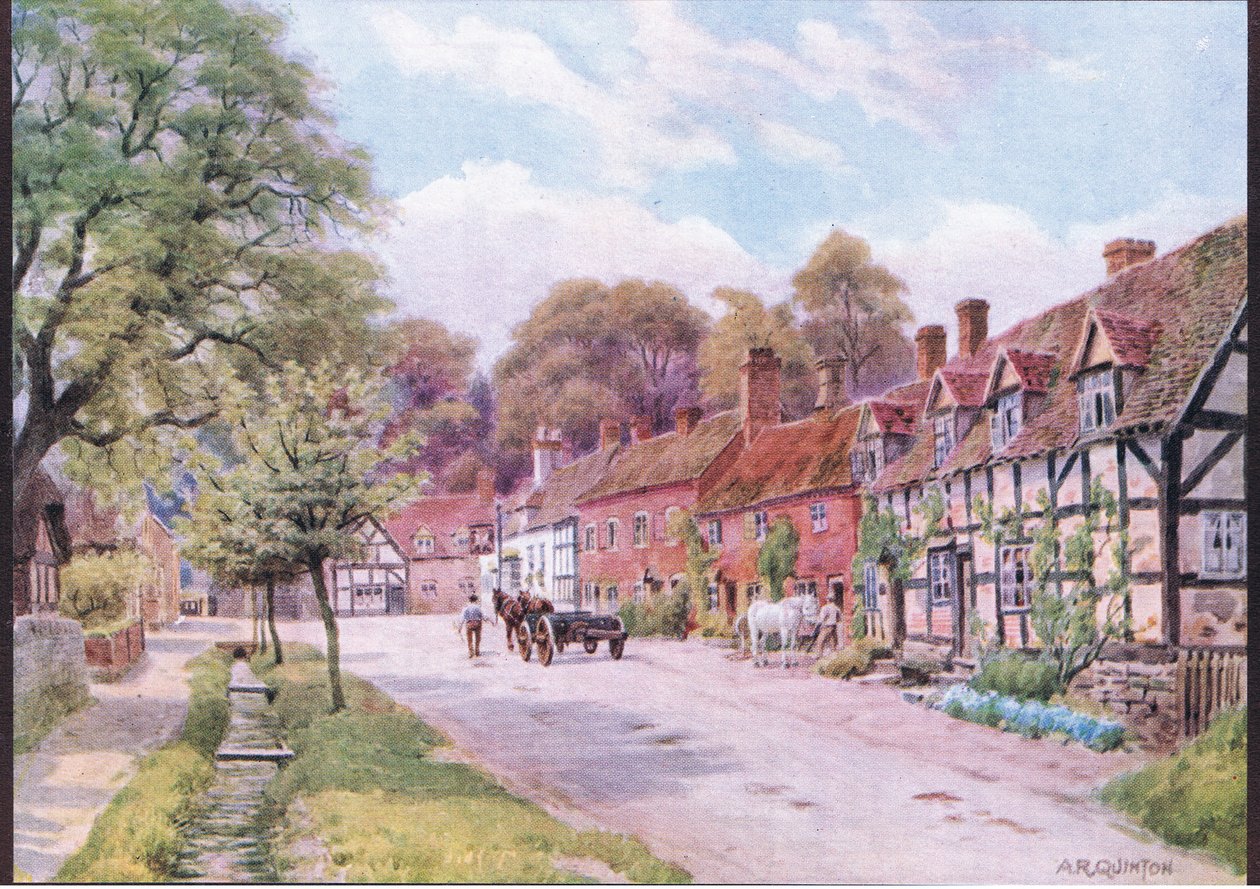 Elmley Cottage, Worcester, de The Cottages and the Village Life of Rural England publicado por Dent & Sons Limited, 1912 de Alfred Robert Quinton