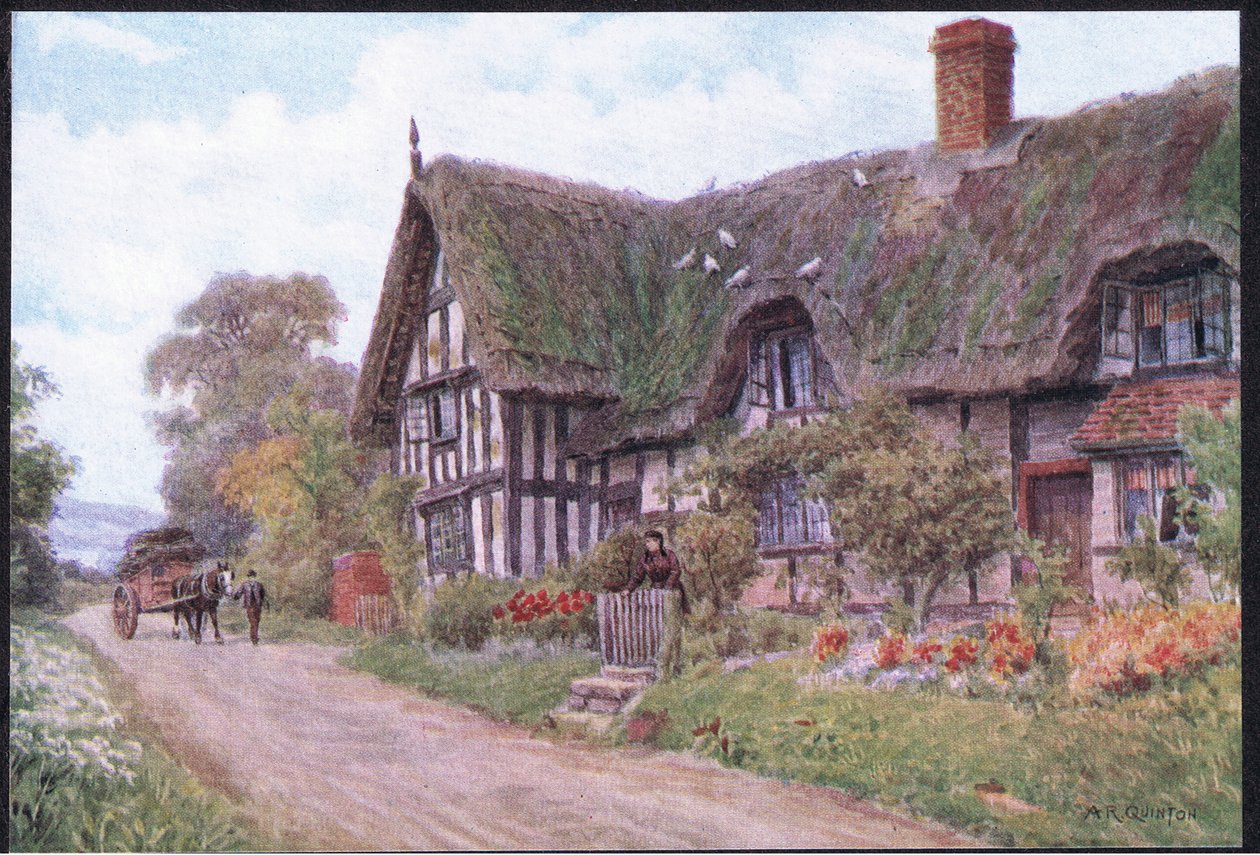 Great Comberton, Worcester, de The Cottages and the Village Life of Rural England publicado por Dent & Sons Limited, 1912 de Alfred Robert Quinton
