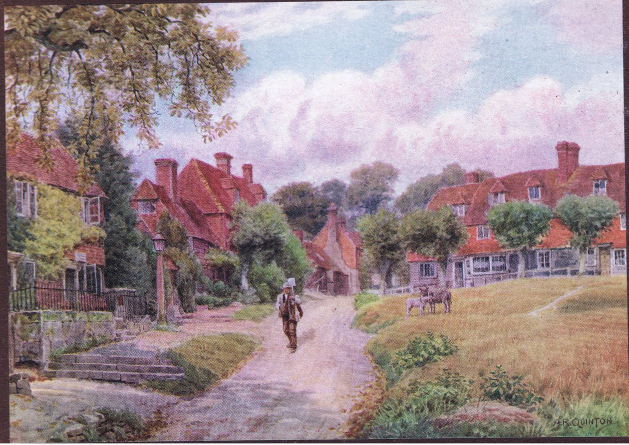Groombridge, Kent, de The Cottages and the Village Life of Rural England publicado por Dent & Sons Limited, 1912 de Alfred Robert Quinton