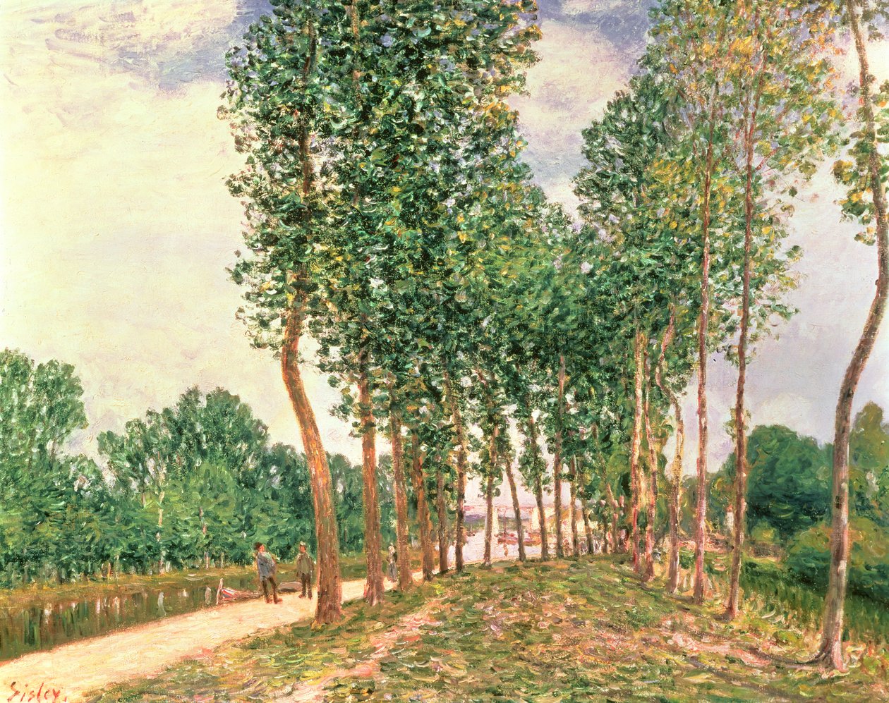 Orillas del Loing, cerca de Moret de Alfred Sisley