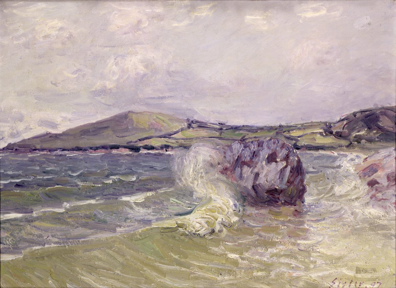 Cala de la Dama, Gales, 1897 de Alfred Sisley