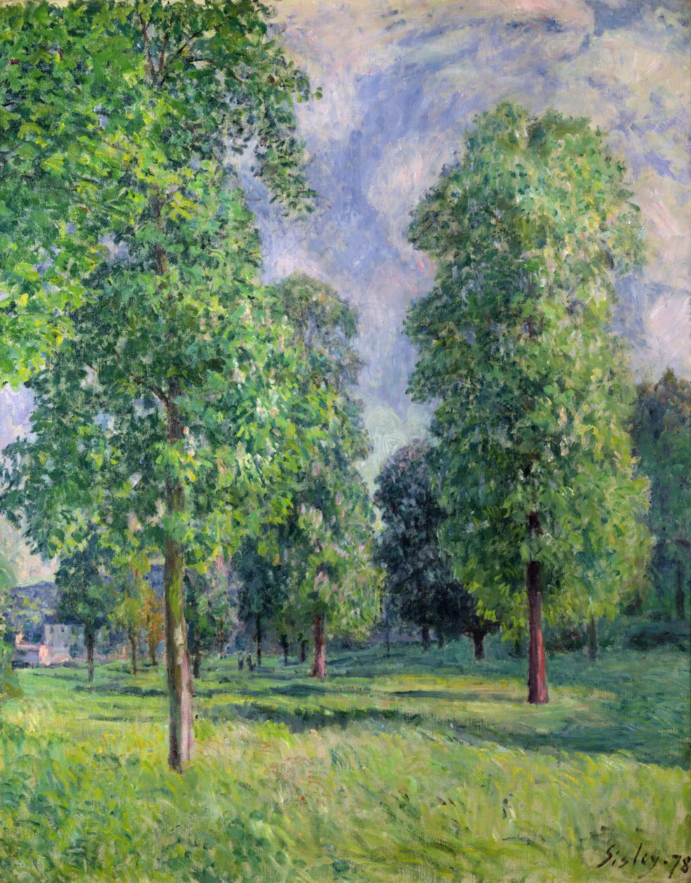 Paisaje en Sèvres, 1878 de Alfred Sisley
