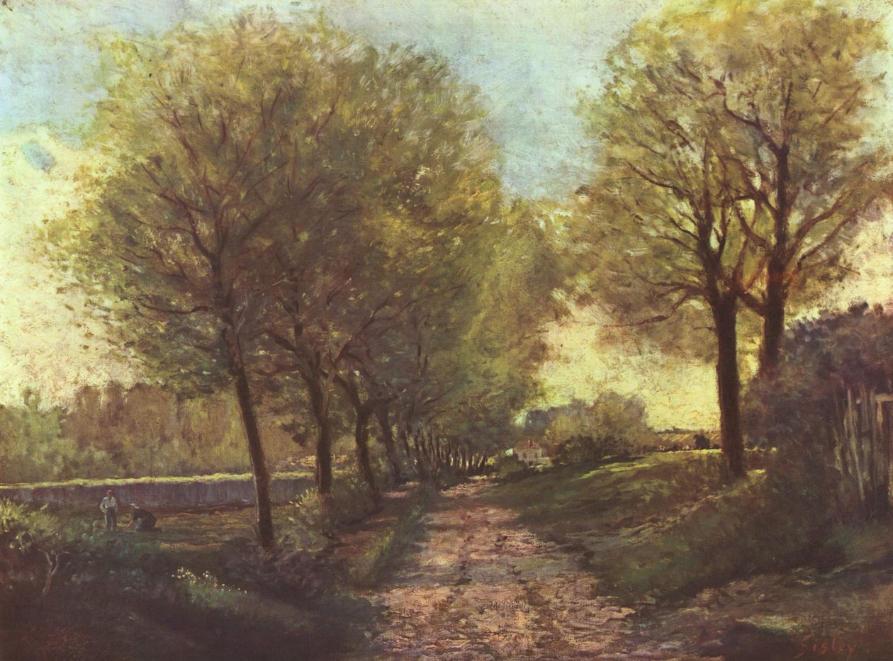 Pintura de paisaje de Alfred Sisley
