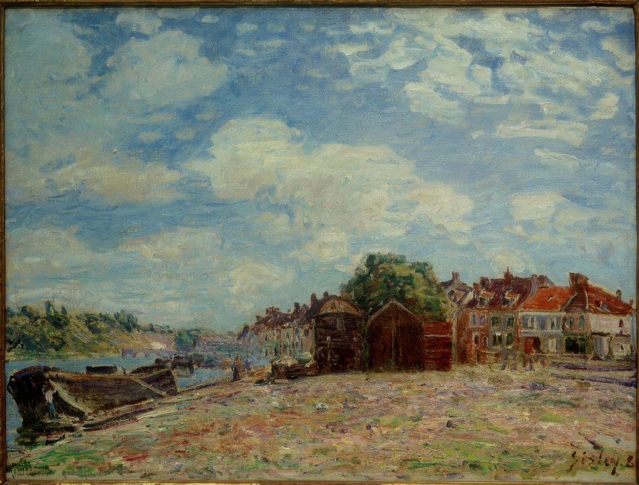 El Loing en Saint-Mammès de Alfred Sisley