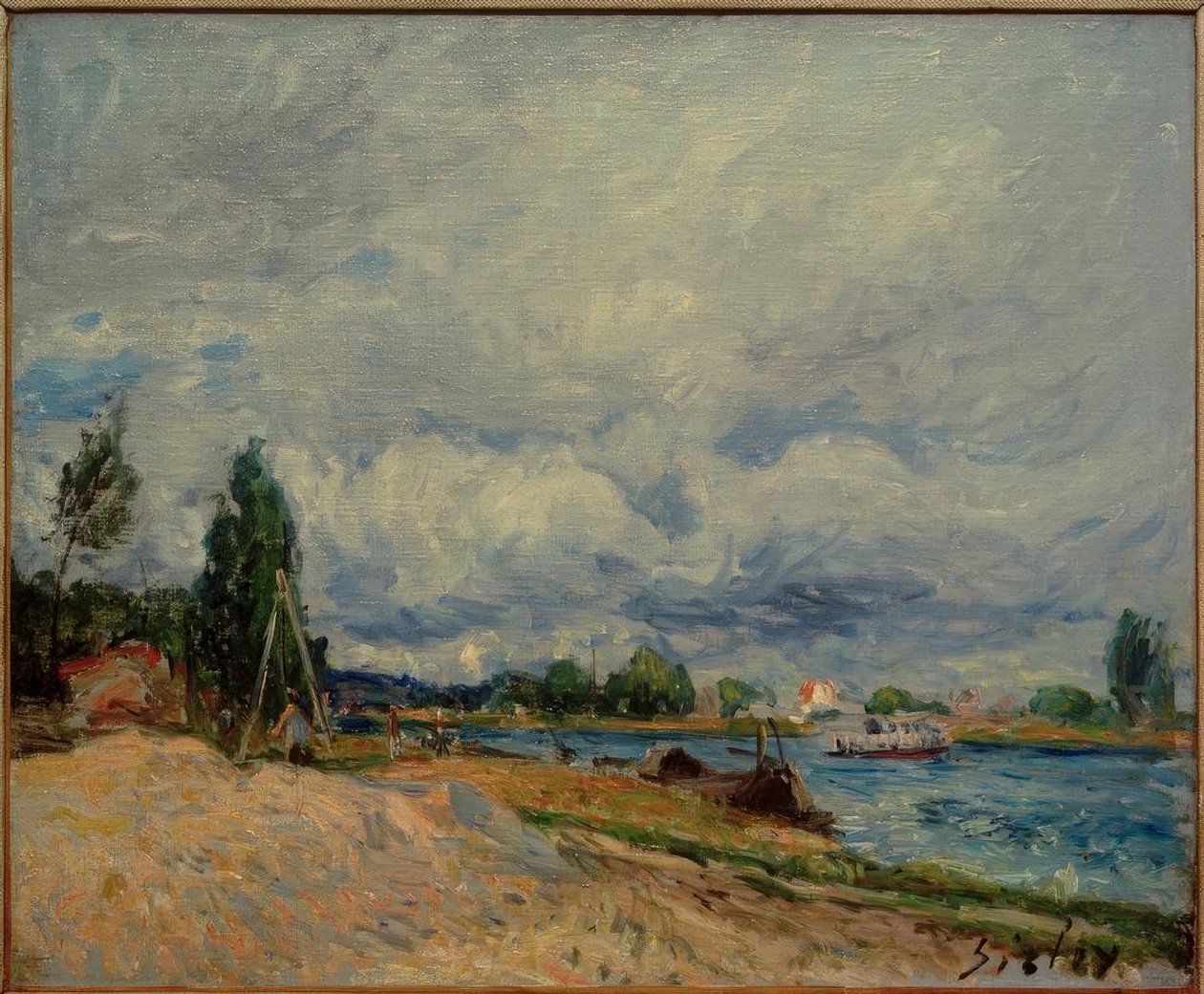 Las orillas del Loing de Alfred Sisley