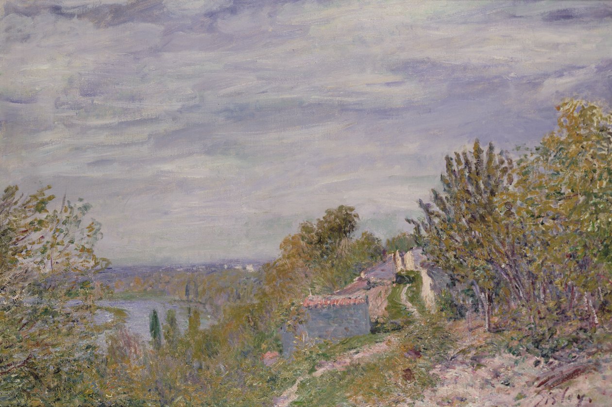 Camino en los jardines de By, mañana de mayo, c.1891 de Alfred Sisley