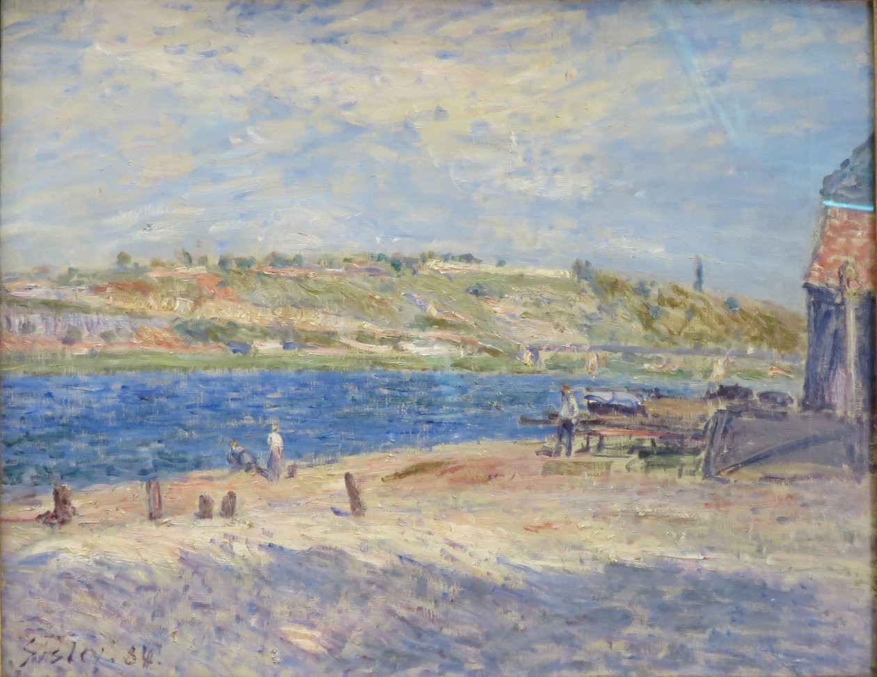 Ribera en Saint-Mammès de Alfred Sisley