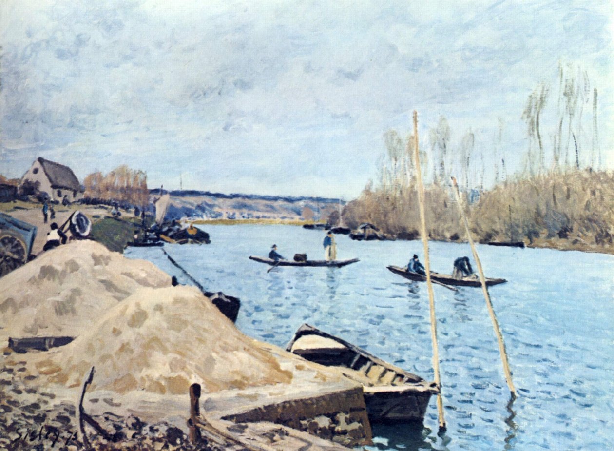 El Sena en Port Marly de Alfred Sisley