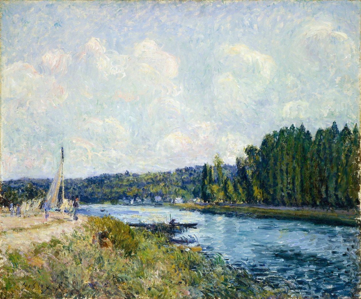 Las orillas del Oise de Alfred Sisley