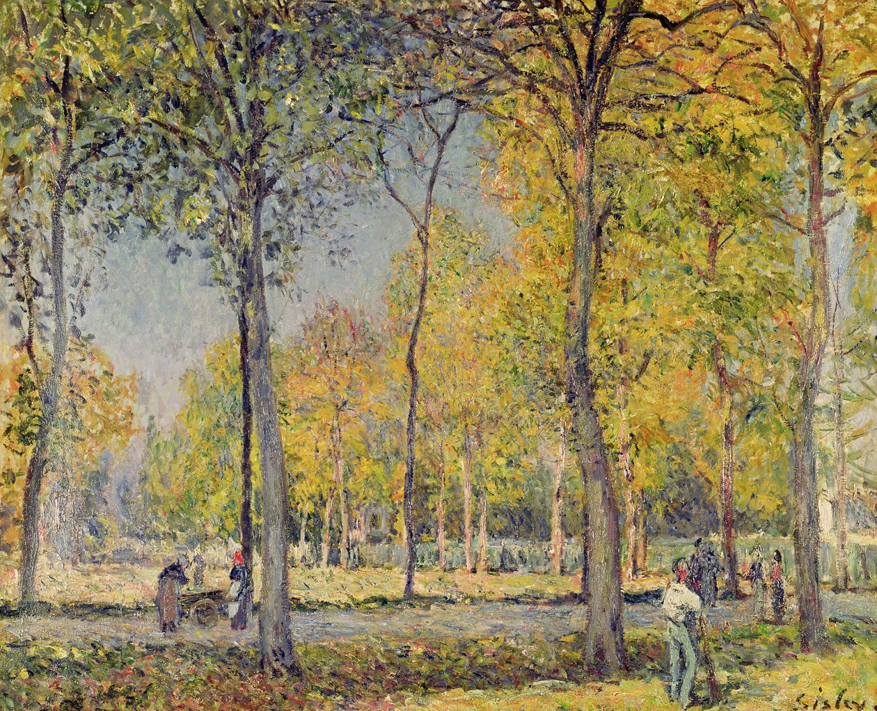 El Bosque de Boulogne de Alfred Sisley