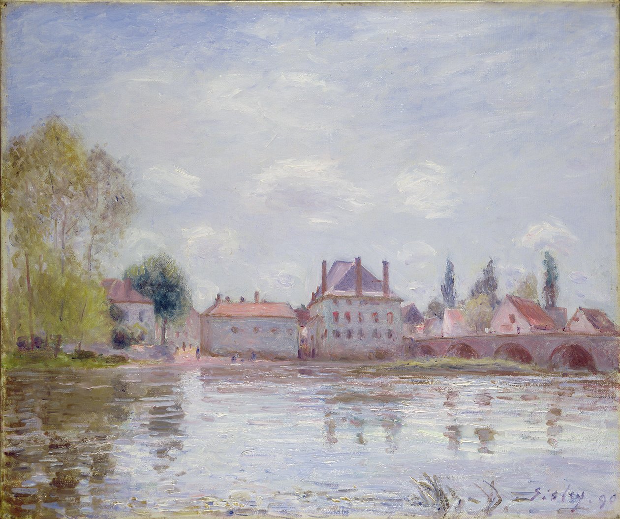 El Puente en Moret-sur-Loing de Alfred Sisley