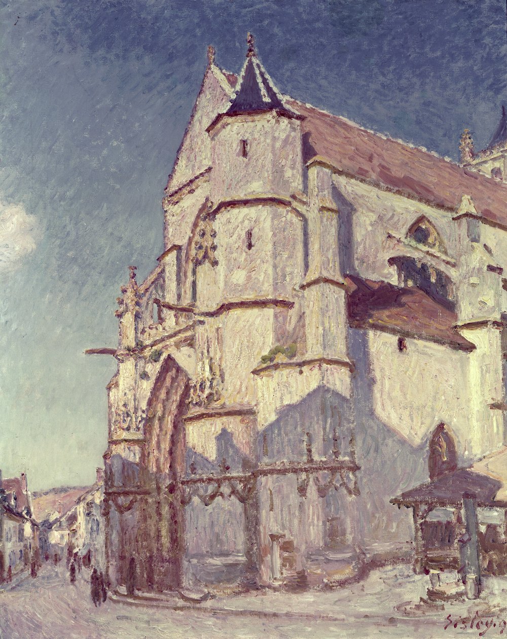 La iglesia en Moret, 1894 de Alfred Sisley