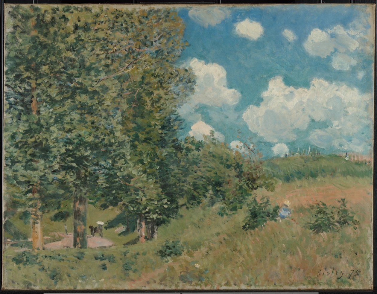 La carretera de Versalles a Saint-Germain de Alfred Sisley