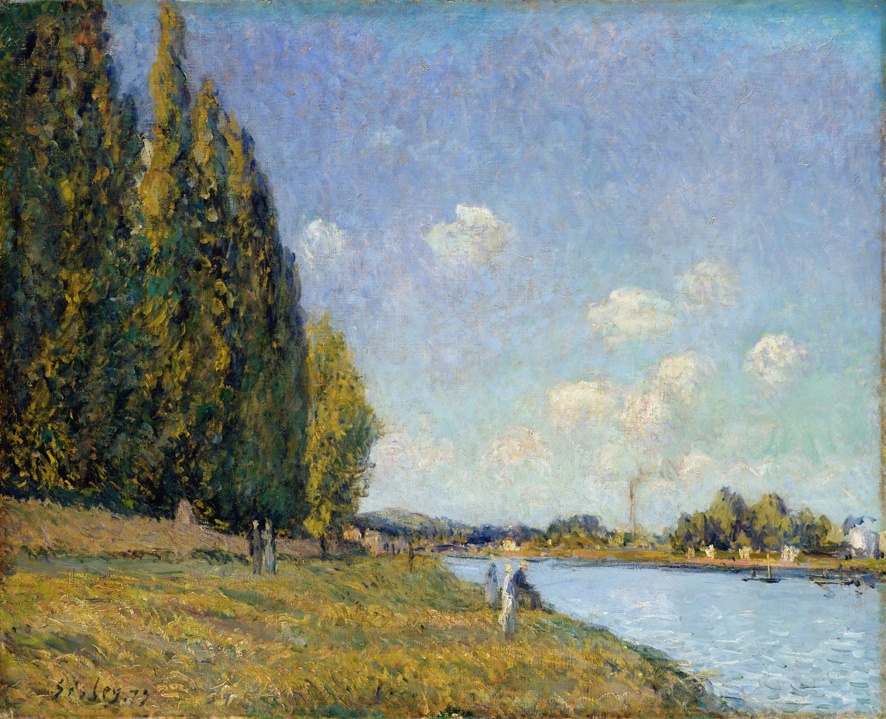 El Sena en Billancourt, 1879 de Alfred Sisley