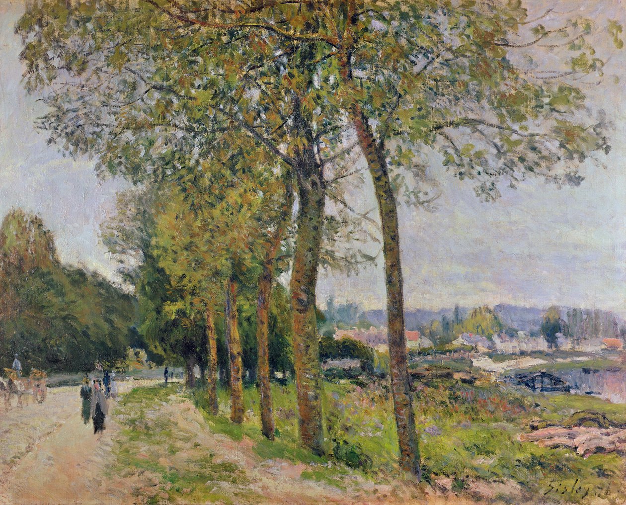 El Sena en Marly, 1876 de Alfred Sisley