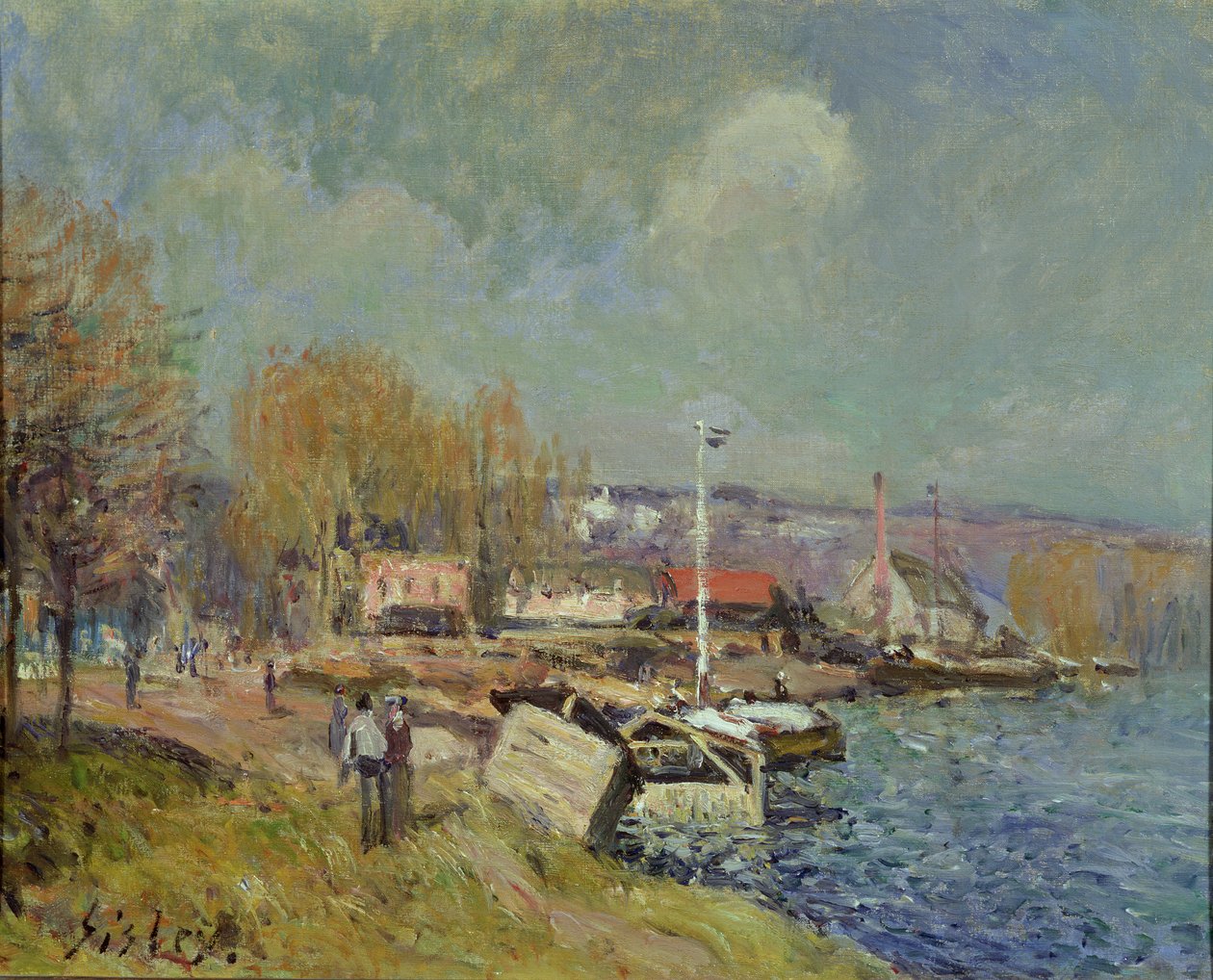 El Sena en Port-Marly, 1877 de Alfred Sisley