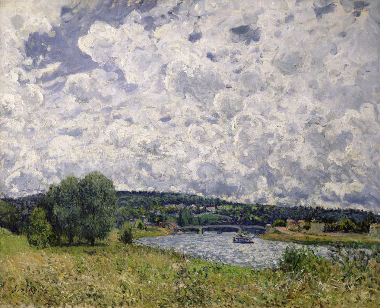 El Sena en Suresnes, 1877 de Alfred Sisley