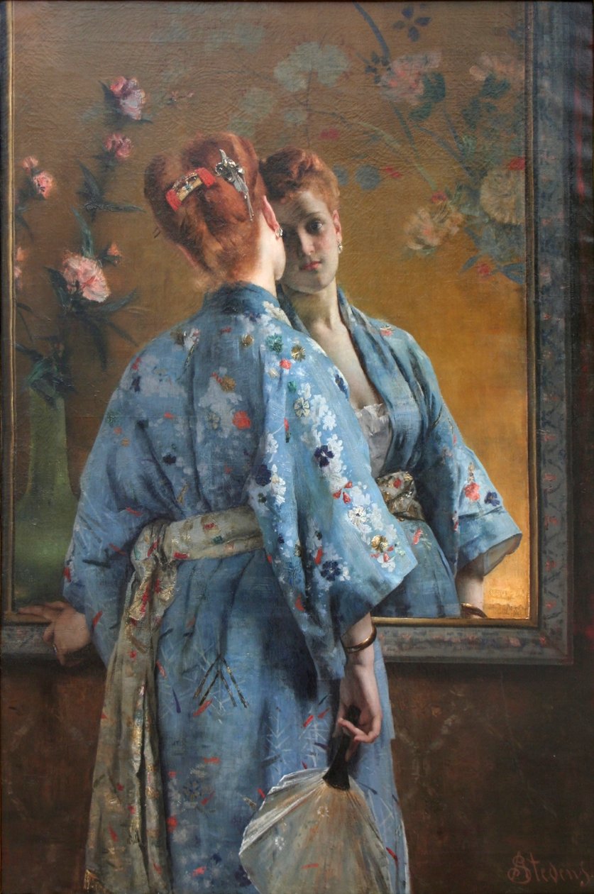 La parisina japonesa de Alfred Emile Stevens