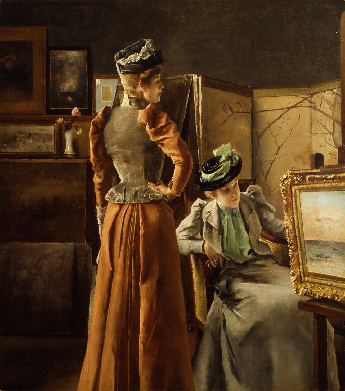 Visita al Estudio de Alfred Emile Stevens