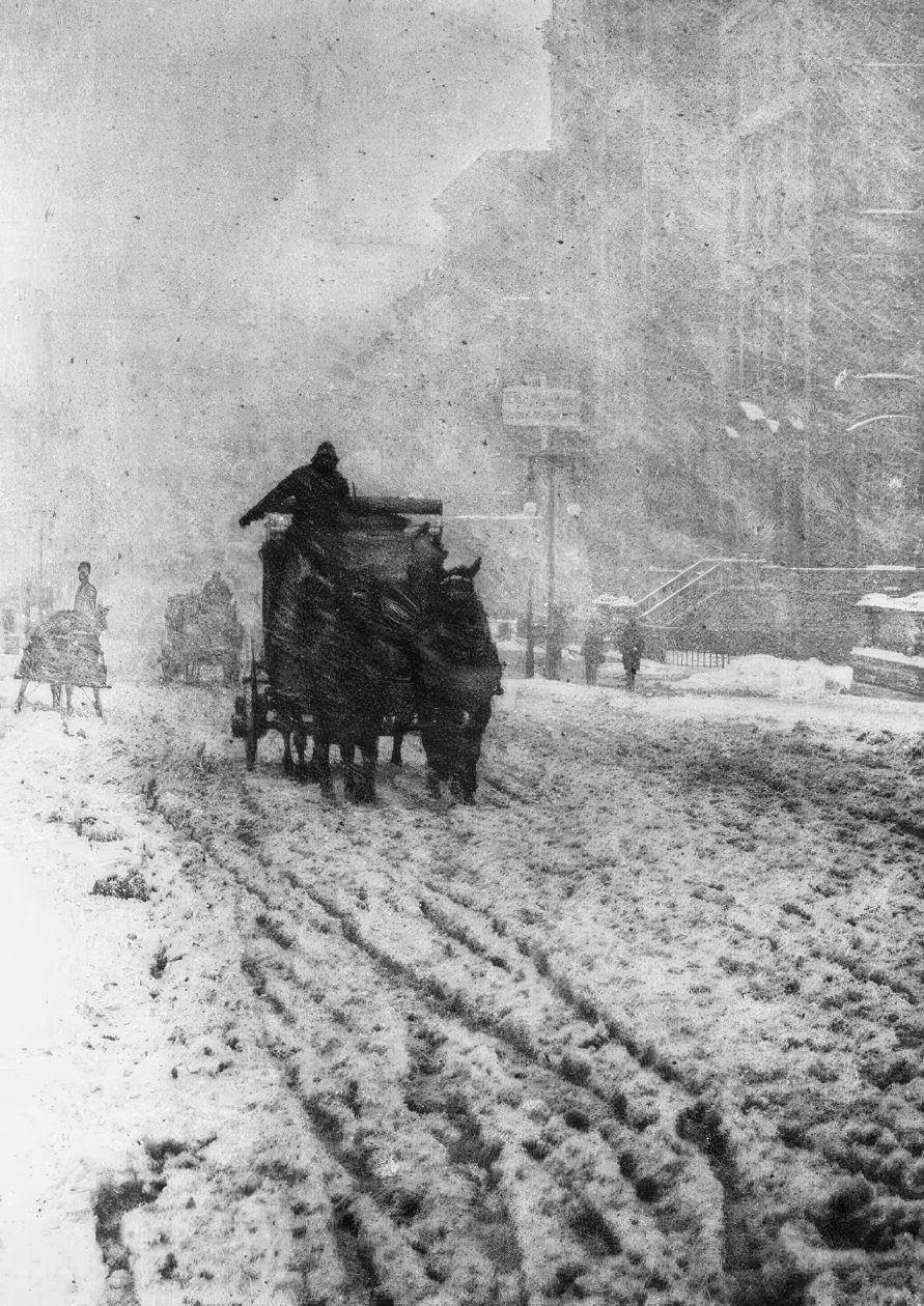Nueva York, Quinta Avenida / Tormenta de nieve de Alfred Stieglitz