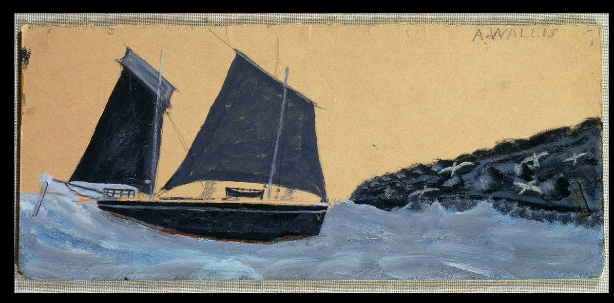 Navegando frente a St. Ives de Alfred Wallis