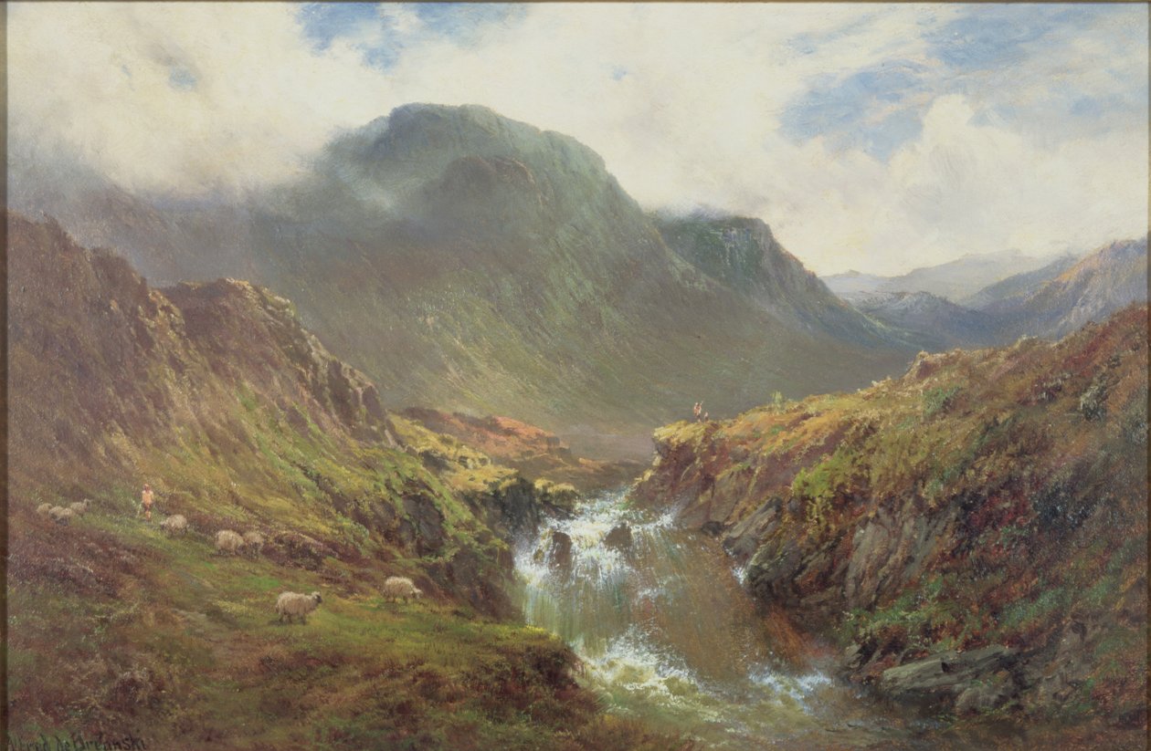 Las Cataratas de Foyers de Alfred de Breanski