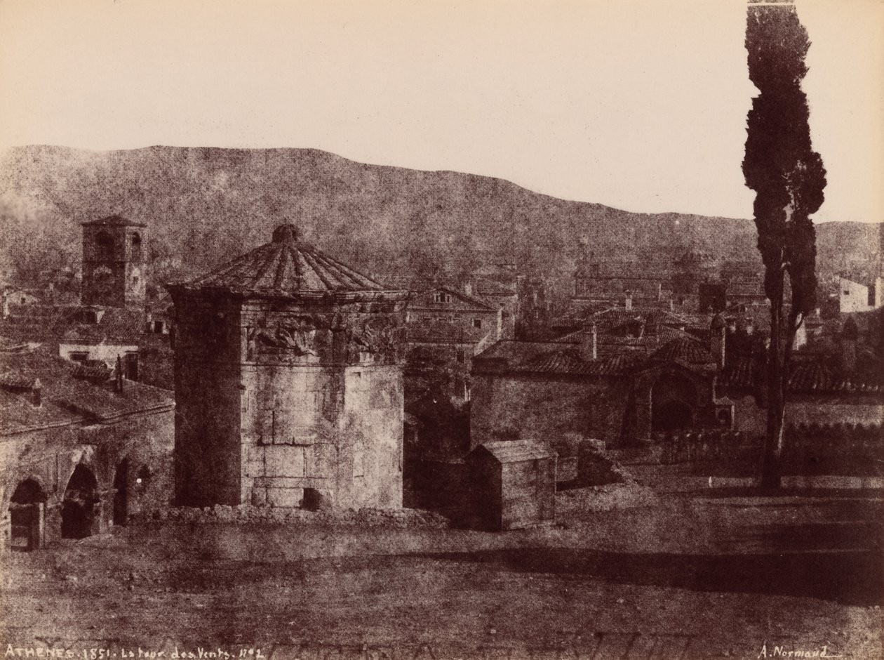 La Tour des Vents, Athenes (La Torre de los Vientos, Atenas),1851 (foto) de Alfred Nicolas Normand