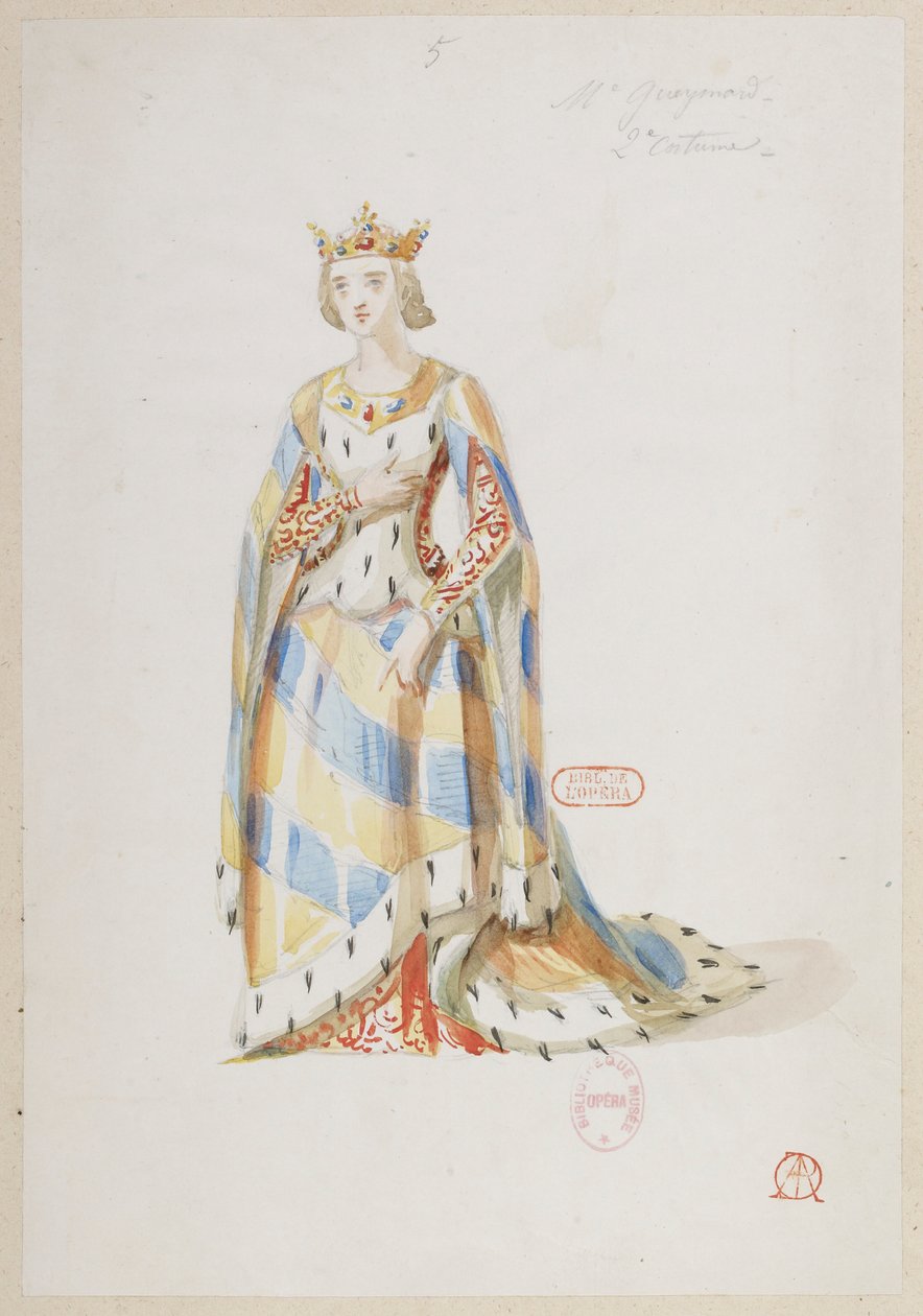 Halévy - La magicienne - modelos de vestuario de Alfred Albert - 05. Mme Gueymard, 2º vestuario de Alfred Albert