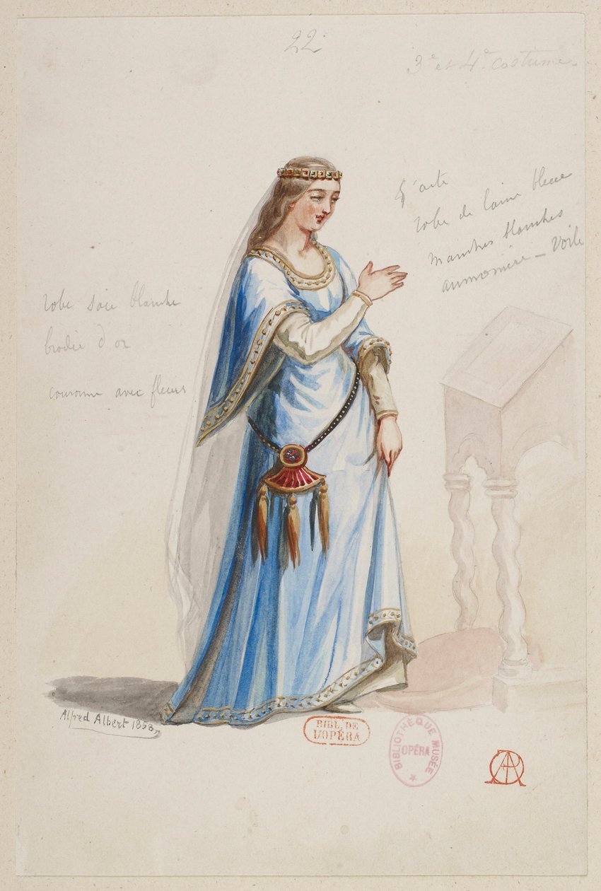 Halévy - El mago - modelos de trajes de Alfred Albert - 22 (¿Mélusine) de Alfred Albert