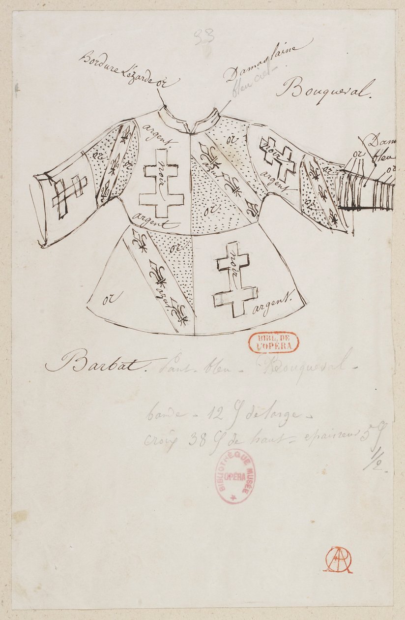Halévy - La magicienne - modelos de trajes de Alfred Albert - 33. Sres. Bouqueval, Barbat de Alfred Albert