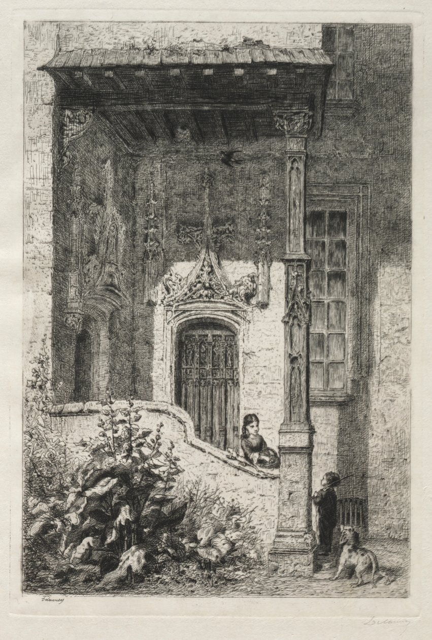 Casa llamada de la Reina Blanca, Rue St. Hippolyte de Alfred Alexandre Delauney